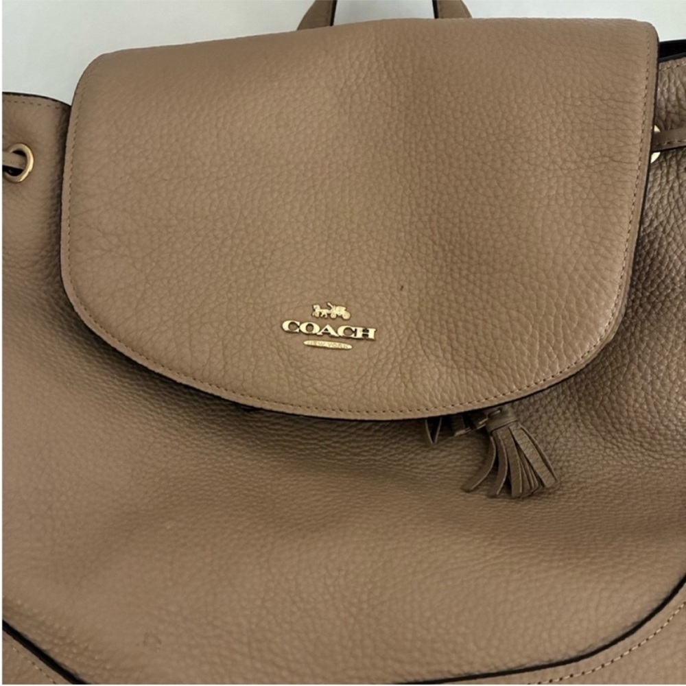 Coach Elle pebbled leather backpack - Picture 7 of 12